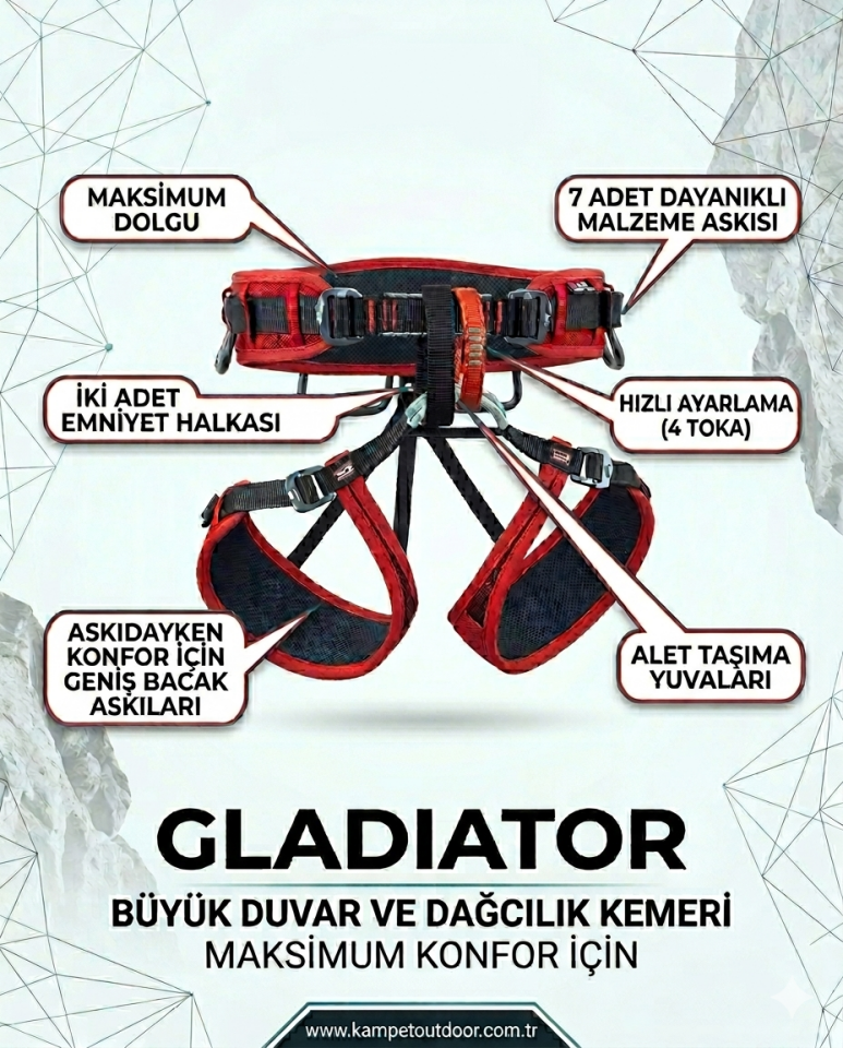 Rock Empire Gladiator Emniyet Kemeri