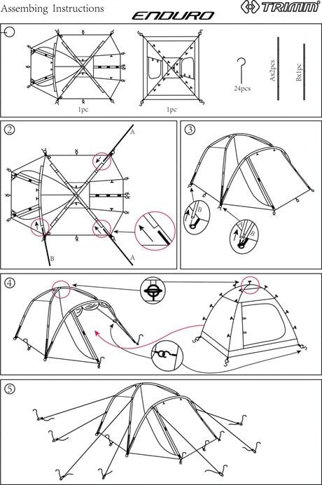 Trimm Enduro 4 Kişilik 4 Mevsim Çadır