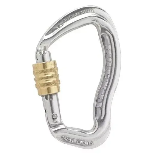 AUSTRIALPIN ROCKİT ID Alloy Screwlock Polıshed Gri Kilitli Karabina KG13A-ID