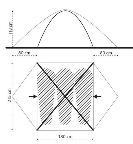 Turbat Borzhava 3 Üç Kişilik Çadır - Alu, Sarı