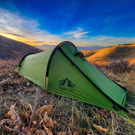 Night Cat ZP-U2 1 Kişilik 4 Mevsim Alüminyum Ultralight Çadır - Yeşil