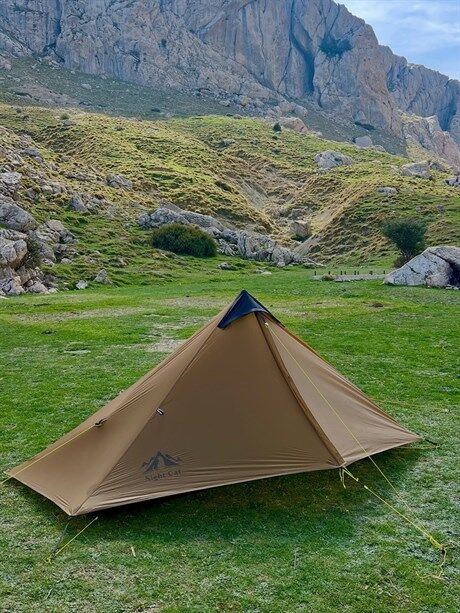 Night Cat Lanshan-1 1 Kişilik 4 Mevsim Ultralight Çadır - Haki