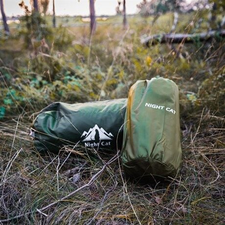 Night Cat QD-01 Dahili Pompalı Ultralight Şişme Mat - Yeşil