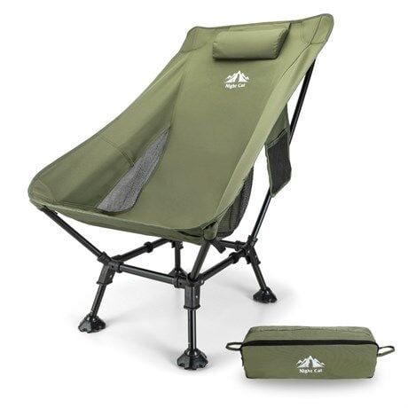 Night Cat YZ-02 Alüminyum Yüksek Konforlu Ultralight Kamp Sandalyesi - Yeşil