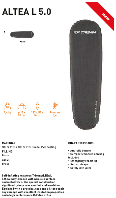 Trimm Altea L Şişme Mat - Haki